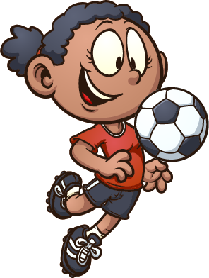 Cartoon Fußball